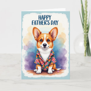 Floral Fathers Day Outfit Card