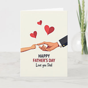 Floral Fathers Day Paper Card