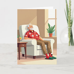 Floral Fathers Day Repose Card