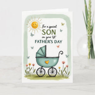 Floral Fathers Day Sun Art Card