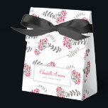 Floral Favour Box<br><div class="desc">CUSTOMIZATION 
 • Add your name,  initial,  monogram. 
 • Use your favourite fonts,  add custom colours. 
 • Background colour can be changed to any colour you like.  

 TIPS 
 • Colours displayed online may vary slightly from the actual product.  

 ♥</div>