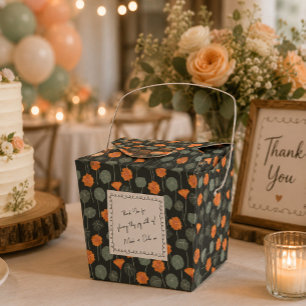 Floral Favour Box with Custom Hand-Drawn Note