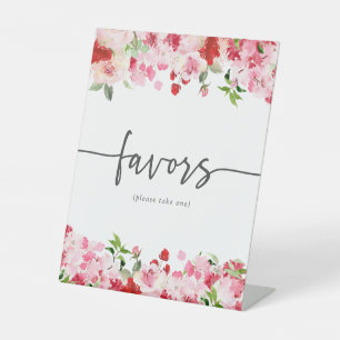 Floral Favours Pedestal Sign