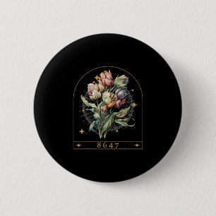 Floral Feminist 8647 Anti-trump Human Rights Funny 6 Cm Round Badge