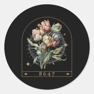 Floral Feminist 8647 Anti-trump Human Rights Funny Classic Round Sticker