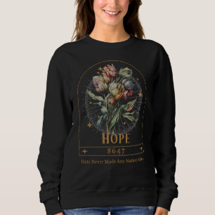 Floral Feminist 8647 Anti-Trump Human Rights Sweatshirt