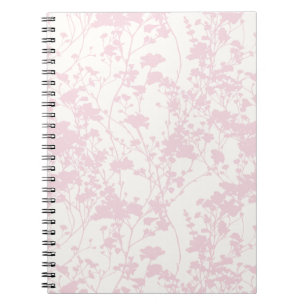 Floral Field (Ivory - Blush Pink) Notebook