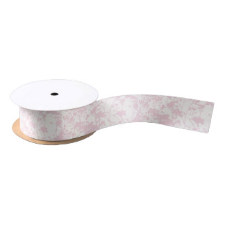Floral Field (Ivory - Blush Pink) Satin Ribbon