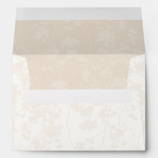 Floral Field (Ivory - Champagne)  Envelope