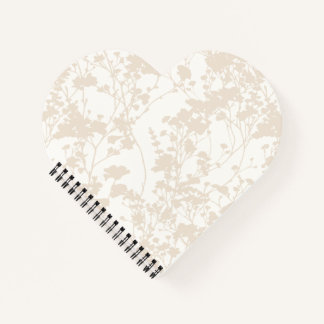 Floral Field (Ivory - Champagne) Notebook