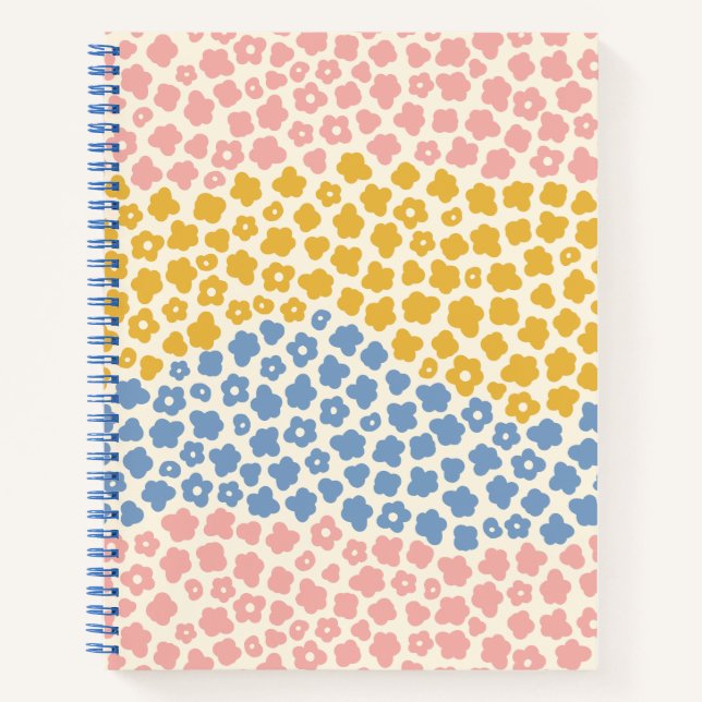 Floral Fields - Spiral Notebook (Front)