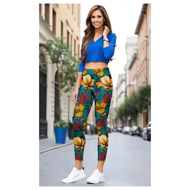  Floral Fiesta Leggings (Creator Uploaded)