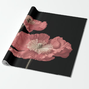 Floral fine art still life pastel color macro of a wrapping paper