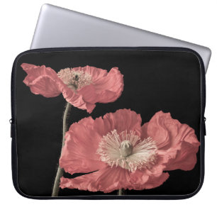 Floral fine art still life pastel colour macro of laptop sleeve