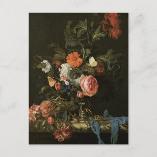 Floral Fine Art with Roses Postcard