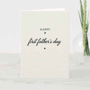 Floral First Fathers Day Card