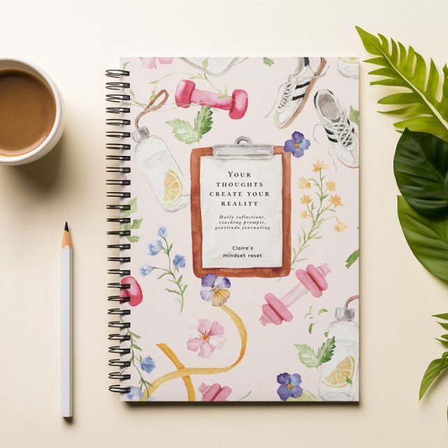 Floral Fitness | Monogram Mindset Reset Notebook (Creator Uploaded)