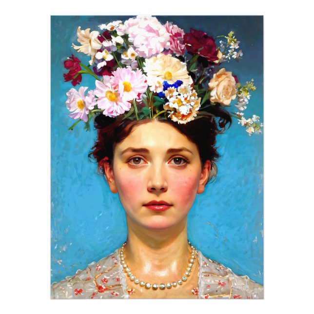 "Floral Flair" Ruth - Art & Floral Society Photo Print (Front)