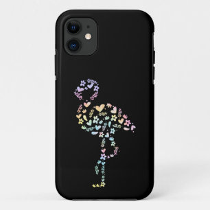 Floral Flamingo Cute Animal Aesthetic Lover Gift iPhone 11 Case