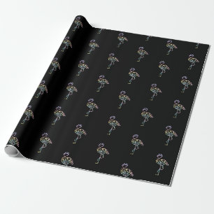 Floral Flamingo Cute Animal Aesthetic Lover Gift  Wrapping Paper