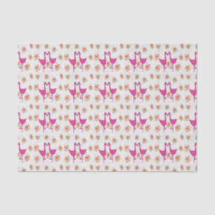 Floral Flamingo Fiesta Tissue Paper