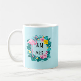 Floral Flamingo Summer Bliss  Coffee Mug