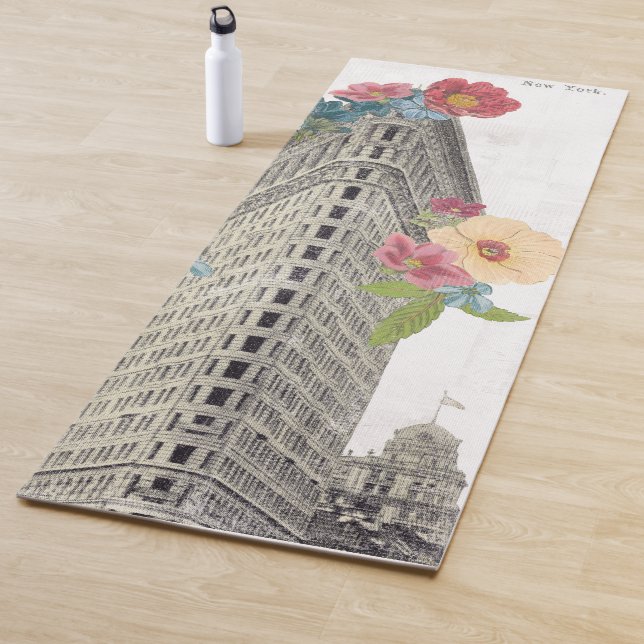 Floral Flat Iron | New York, NY Yoga Mat (In Situ)