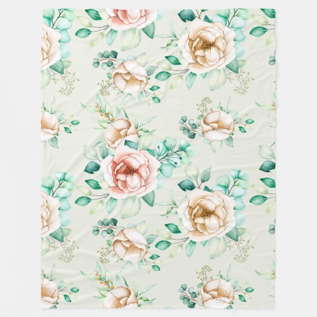 Floral Fleece Blanket (Front)