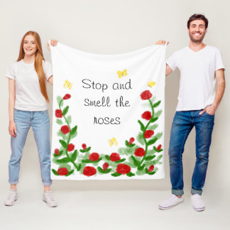 Floral Fleece Blanket