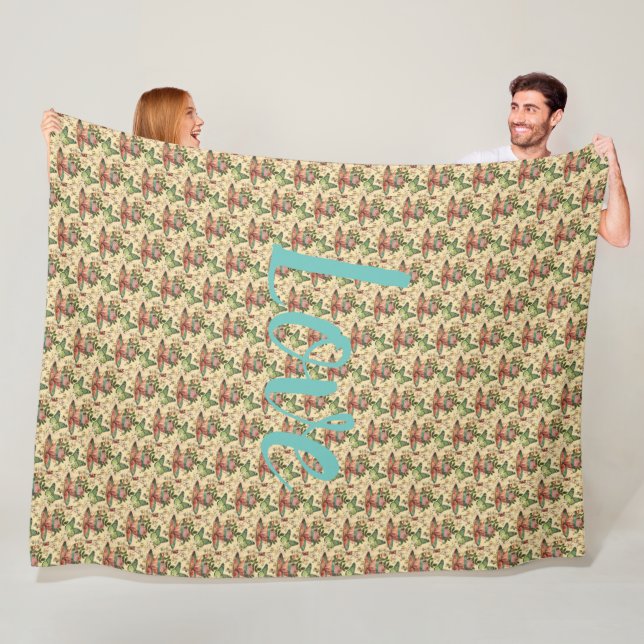 Floral Fleece Blanket (In Situ)