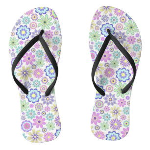 Floral Flip Flops