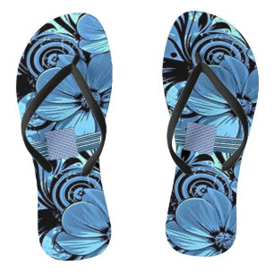 Floral Flip Flops
