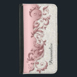 Floral Florid Rose Metallic White Confetti Samsung Galaxy S5 Wallet Case<br><div class="desc">Wallet Cases. Featured in a pretty rose florid floral faux metallic design with faux confetti glitter and DIY Text. Made with high resolution vector graphics for a professional print. 100% Customise-able. Ready to fill in the box(es) or Click on the CUSTOMIZE IT button to change, move, delete, re-size any of...</div>