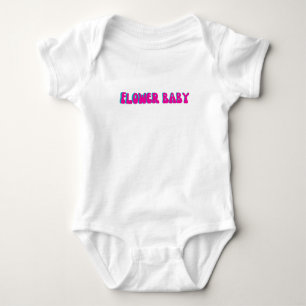 floral FLOWER baby modern gift for her Bodysuit