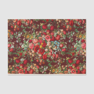 Floral Flower Decoupage Pattern Design Tissue Paper