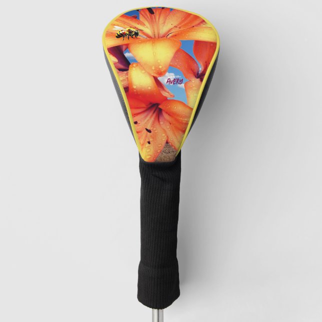 Floral Flower Driver Cover (Front)