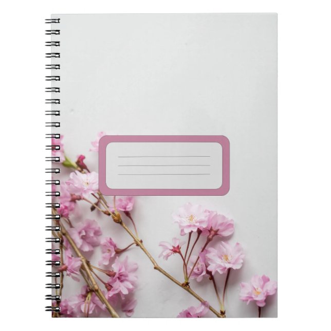 FLORAL FLOWER GARDEN NOTEBOOK JOURNAL FOR WOMEN  (Front)