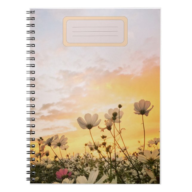 FLORAL FLOWER GARDEN NOTEBOOK JOURNAL FOR WOMEN  (Front)