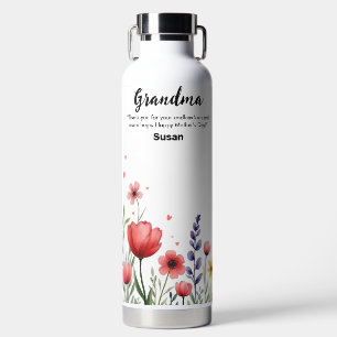 Floral Flower Happy Mother's 32oz Water Bottle