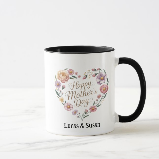 Floral Flower Happy Mother's Day Garden Mugs Gift (Right)