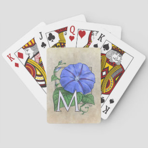 floral,flower,monogram,alphabet,classic,traditiona playing cards