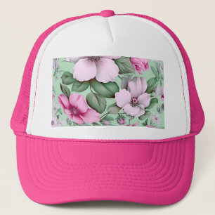 Floral Flower Pastel Colour Garden Nature Lover Trucker Hat