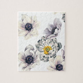 Floral Flower Peony Anemone Fresh Spring Artistic Jigsaw Puzzle