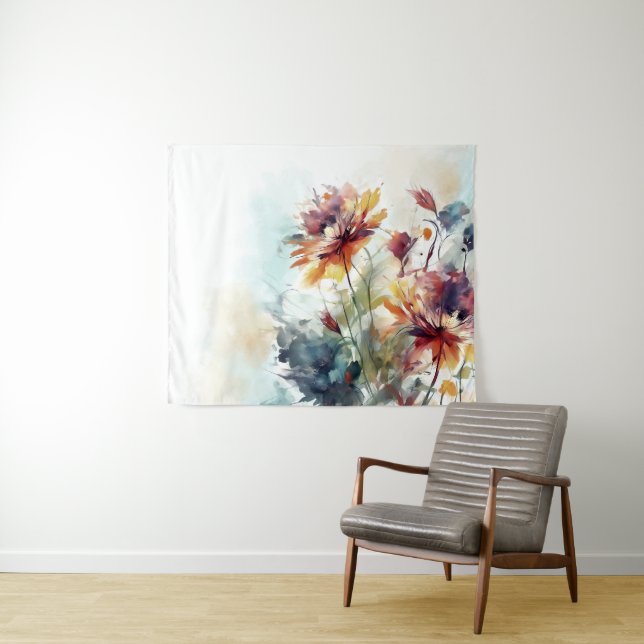 Floral Flowers Design 310 Tapestry (In Situ (Horizontal))