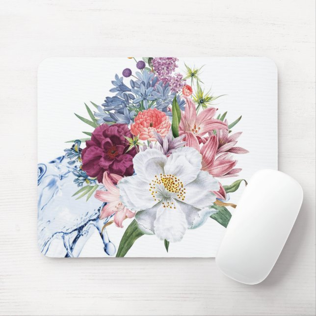 Floral Flowers  Mouse Pad! Mouse Pad (With Mouse)