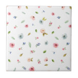 Floral Flowers Roses Botanical Cute Simple Minimal Ceramic Tile<br><div class="desc">Floral Flowers Roses Botanical Cute Simple Minimal</div>