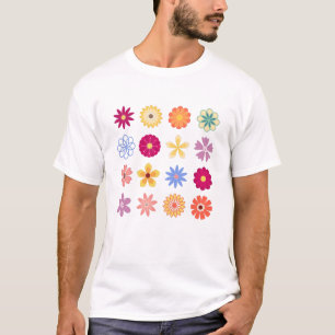 Floral Flowers, Vintage Flowers, Garden Floral T- T-Shirt