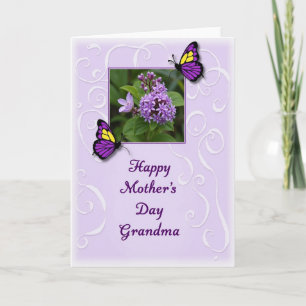 Floral Flutter Grandma Card