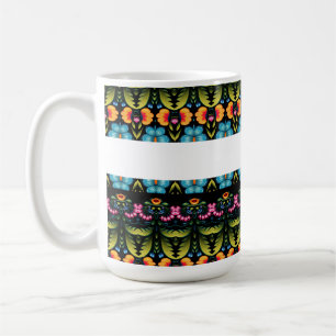 Floral Folk Art Modern Coffee Mug