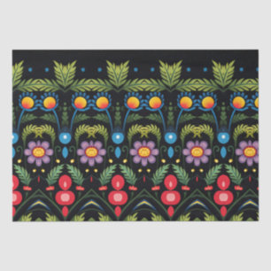 Floral Folk Art Modern Tissue Paper